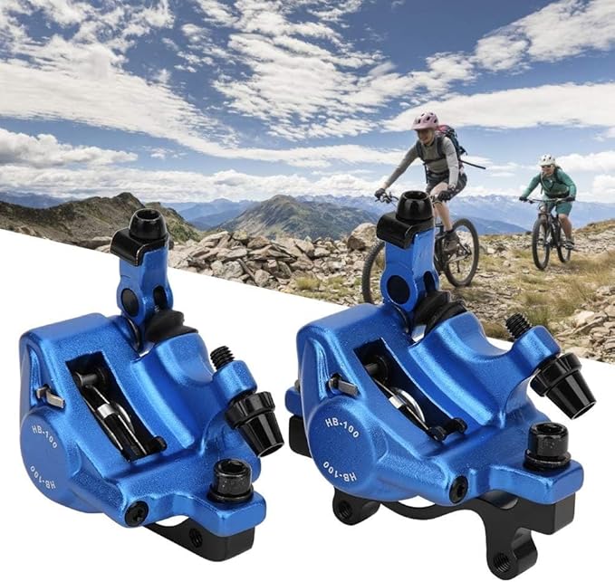 Zoom XTECH HB100 Mountain Bike Hydraulic Line Pulling Disc Brakes Electric Folding Car Mountain Road Bike Line Pull Oil Brake Disc Brake Set
