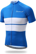 Coconut Ropamo CR Mens Cycling Jersey Short Sleeve Road Bike Shirt with 3+1 Zipper Pockets Breathable Quick Dry