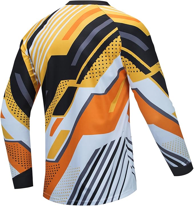 Cycling Jersey Long Sleeve Men's Mountain Bike Motocross Jersey Long Sleeve MTB T-Shirt