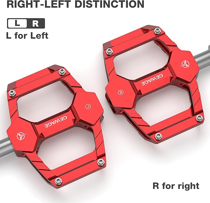 Mountain Road Bike Pedals -Bicycle Flat Pedals Aluminum 9/16" Sealed Bearing- Lightweight Platform for Road Mountain BMX MTB Bike Children's Bicycle