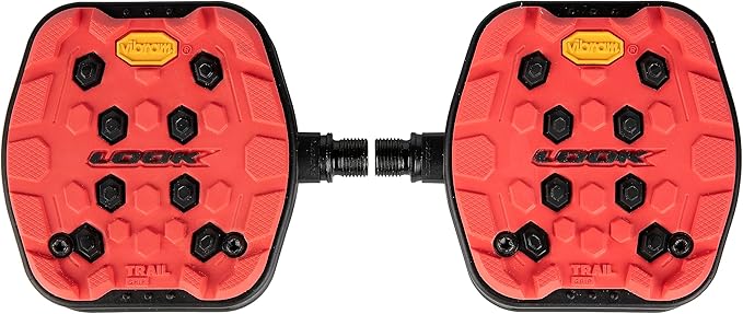 LOOK Cycle - Geo Trail Grip Bike Pedals - Flat Pedals - MTB Bike Pedal - Black, Red, Lime, Camo