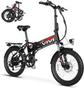 Vivi Folding Electric Bike for Adults, 20" x 2.4 Fat Tire Ebike, Peak 1000W Foldable Electric Bicycle, 22MPH Commuter E-Bike with 48V Removable Battery, 7 Speed, SGS Certified to UL2849