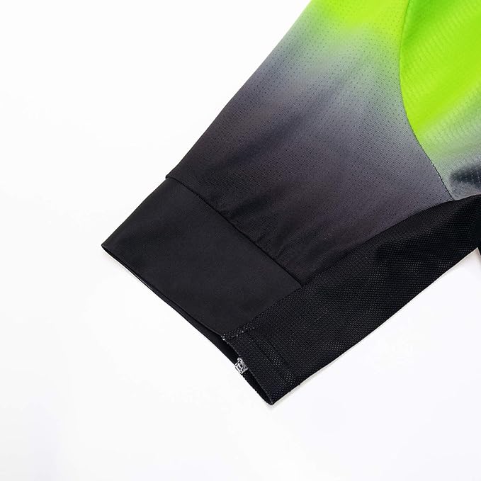 Hotlion Men's Cycling Jersey Sets Gel Pad Summer Bike Clothing Suit Breathable Bike Clothes with 3 Rear Pockets