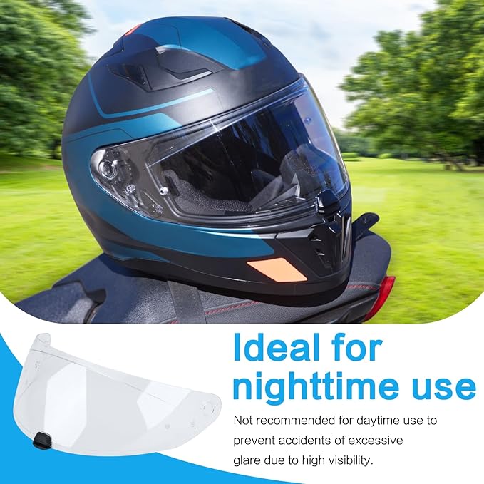 HJ-31 Shield Replacement Visor Fit for HJC i10 i70, Tinted Motorcycle Helmet Visor Motorcycle Helmet Accessories (Clear)