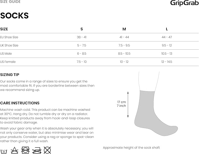 GripGrab Thermo SL Single & Multipack Winter Cycling Socks High Cut Thermal Breathable Tall Cold Weather Bike Sock