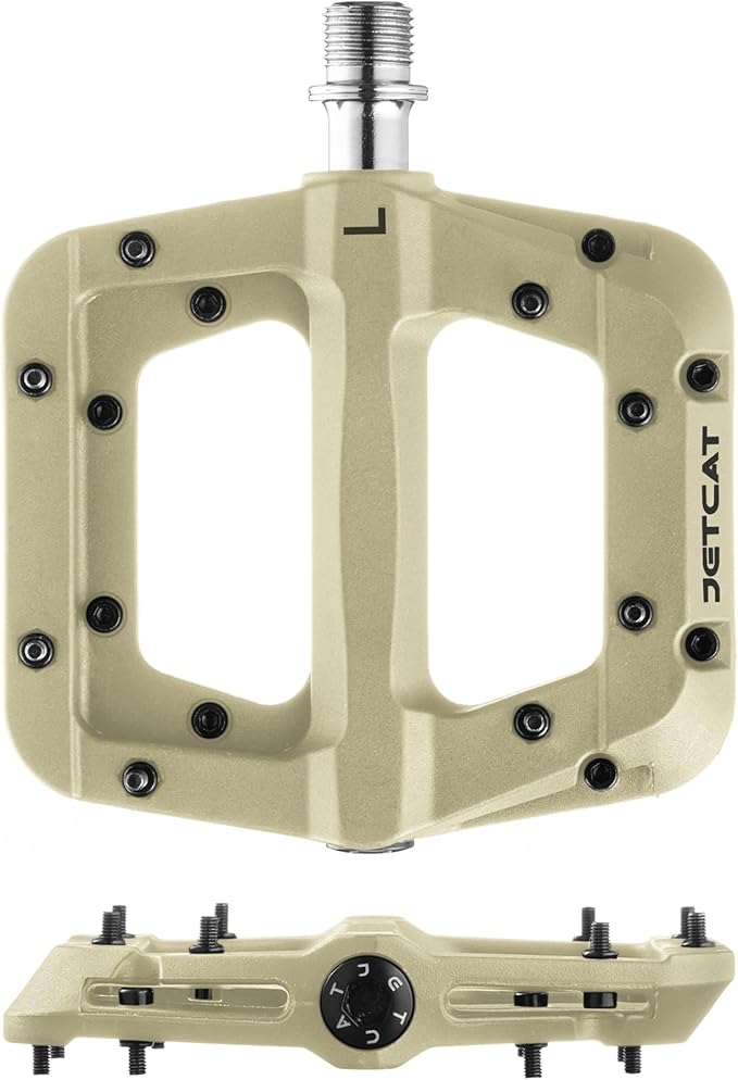 Mountain Bike Pedals Flat - MTB Pedals Flat, Bicycle Pedals for BMX/MTN/Road/Gravel/EBike, BMX Pedals, Platform Pedals, Adults & Kids Bike Replacement Upgrades Parts 9/16