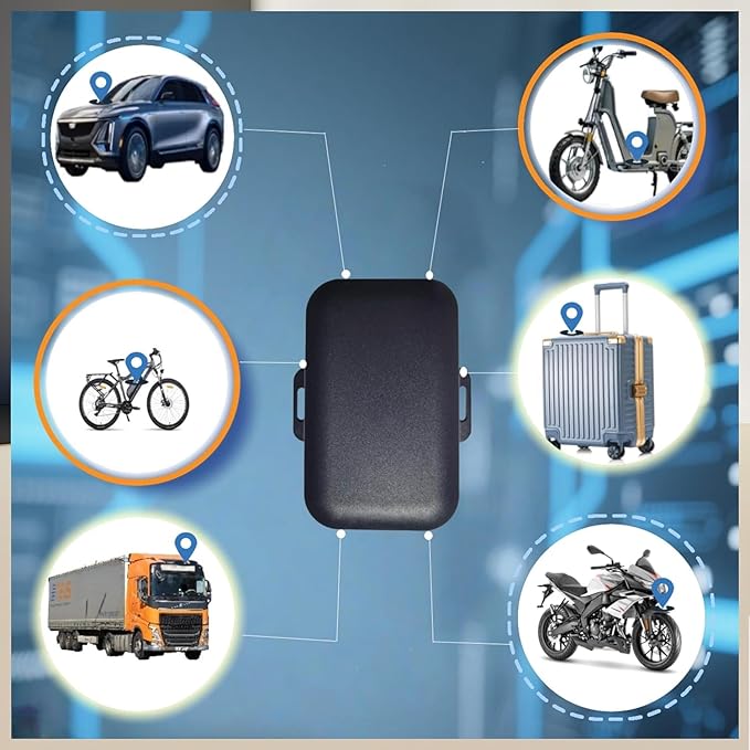 10 or 1 Year Long Life Battery GPS Tracker Item Finder, find car in Parking lot, no Subscription for Vehicles car ebike Truck Luggage School Bag Asset(10 Year, Android&iPhone)