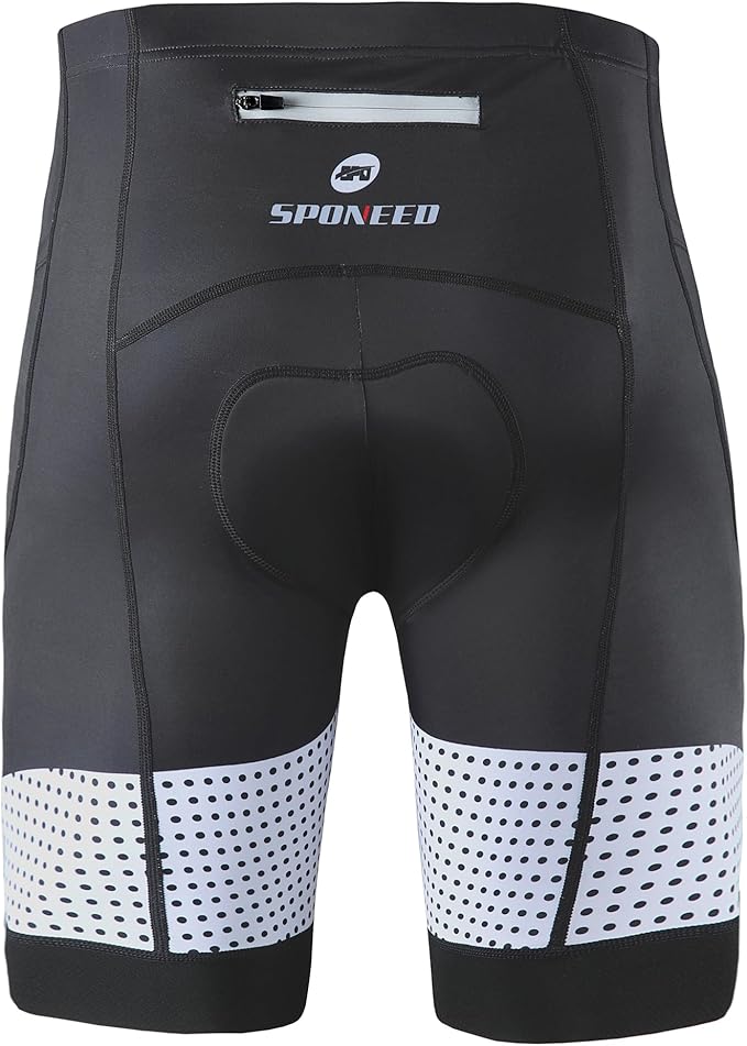 sponeed Men's Cycling Shorts Padded Bicycle Riding Pants Bike Biking Clothes Cycle Wear Tights