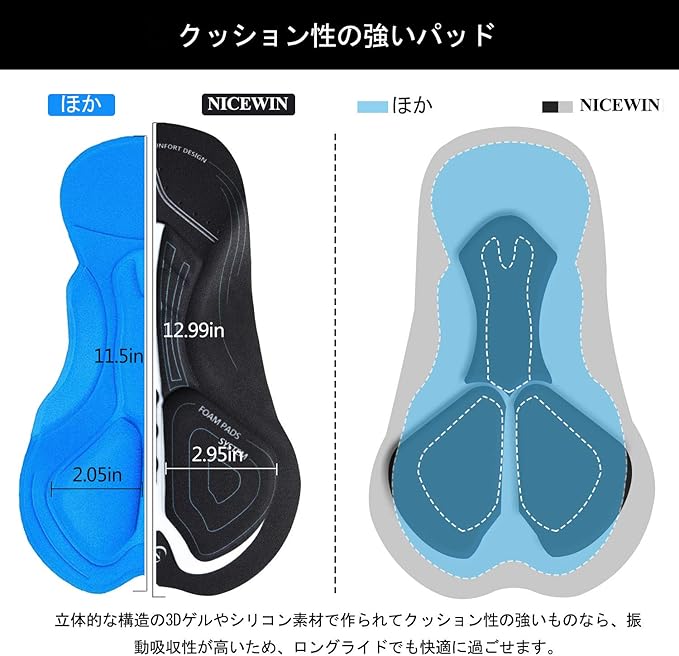 Men's Cycling Shorts Anti-Slip Leg 4D Padded Bike Shorts with 3-Pockets Breathable Biking Bicycle Motorcycle Half-Pants