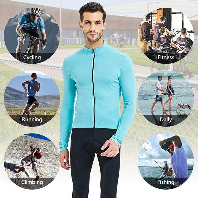 CATENA Men's Cycling Jersey Short Sleeve Shirt Running Top Moisture Wicking Workout Sports T-Shirt