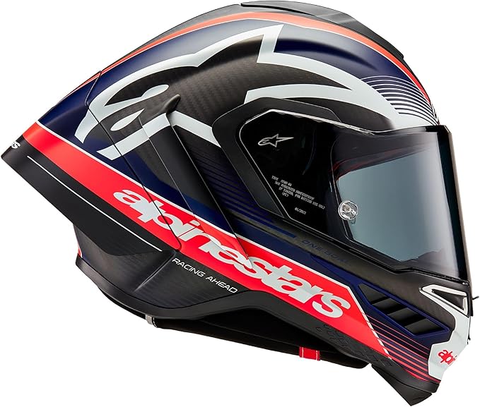 Alpinestars Supertech R10 Team Helmet, Carbon Fiber, Aerodynamic Full-Face Design, Ventilation & Safety, DOT & ECE Certified for Street & Track Riders