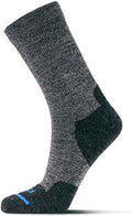 FITS Light Cushion Crew Socks, Sweat & Odor Resistant, Temperature Regulating Merino Wool Hiking Socks