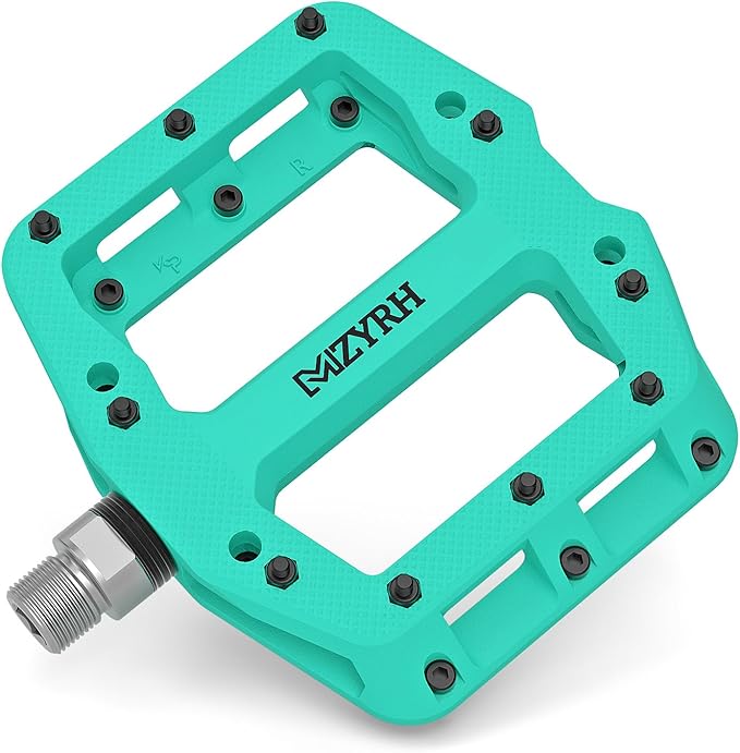 MZYRH Mountain Bike Pedals 9/16" 3 Sealed Bearings Lightweight Non-Slip Nylon Fiber Bicycle Platform Pedals for Road BMX MTB