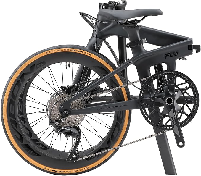 KABON Full Carbon Folding Bike, 20 Inch Lightweight Foldable Bicycle with 105 R700 11S Shift Groupset and Hydraulic Disc Brake Bike