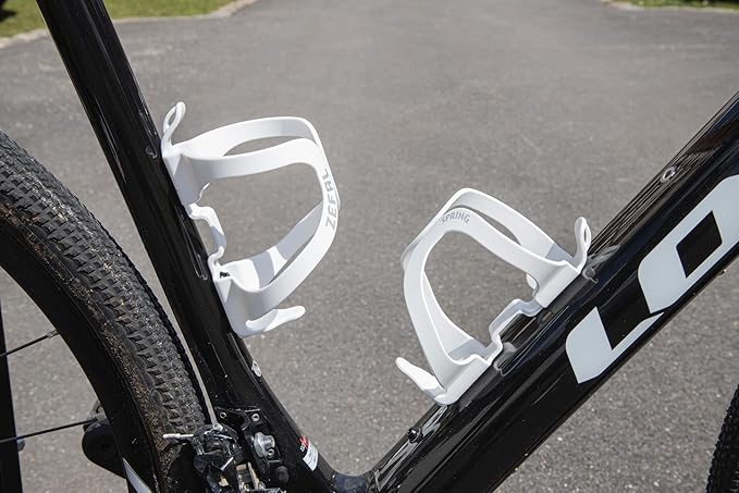 ZEFAL Pack Spring White - Double Pack Bottle Cage for Your Frame - Lightweight and Durable Bicycle Bottle Cage for Road Bike and Mountain Bike - White