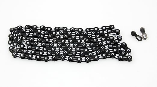 PYC SP1101 11-Speed Bike Chain, 116 Links (116L), Super Lightweight Hollow-Pin Bicycle Chain for Mountain (MTB) & Road Bikes, Compatible with Shimano, SRAM, Campagnolo (DLC White)