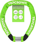 Bike Chain Lock Upgrade Metal Digital Dials 3.2Ft Long High Security Heavy Duty Anti Theft, 5 Digit Combination Keyless Bicycle Lock for Bike/Electric Scooter/Ebike/Motorcycle(Neon Green)