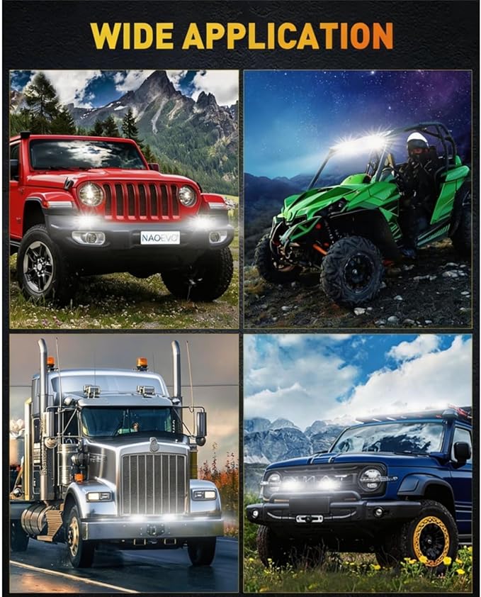 LED Light Bar 6 Inch, YCHOW-TECH 2PCS 120W Spot Beam Light Bar Driving Fog Off Road Lighting Backup Reverse Lighting Slim LED Pods for Trucks UTV ATV Marine Boat Golf Cart Trailer
