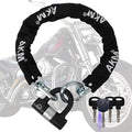 AKM Chain Lock 3-Foot Heavy Duty Bike Chain Lock Durable 12mm Thick Anti-Theft Bicycle Chain Lock with 4Keys Security 16mm U Lock for Bicycle,Moped,Scooter,Motorcycle