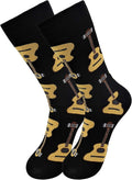 Real Sic Fun Socks for Men and Women - Cozy Cotton Dress Socks with Colorful Designs - Cool, Casual, Wacky Patterned