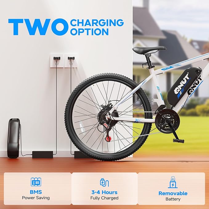 Electric Bike for Adults & Teens - 350W 26" Victor Ebike - 21-Speed, 20Mph Up to 40Miles with Dual Disc Brakes, Commuter E-MTB for Men Women | UL 2849 Certified