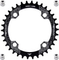 YBEKI Pro-Grade 104BCD Chainring (30-52T) CNC 7075-T6 Aluminum Narrow-Wide MTB/Road Round Oval Bike Chainwheel | Shimano/SRAM 8-11 Speed Compatible | 573MPa Strength(Black/Red/Blue)