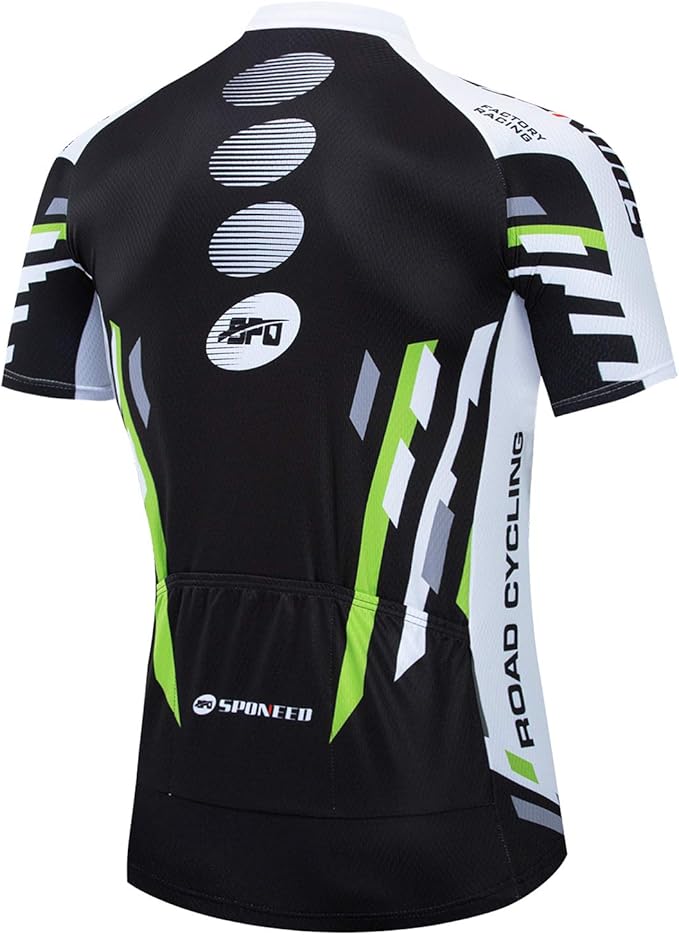 Men Bike Jersey Short Sleeve Road Cycling Shirts Biking Tops Moisture Wicking
