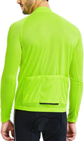 CATENA Men's Cycling Jersey Long Sleeve Shirt Running Top Moisture Wicking Workout Sports T-Shirt