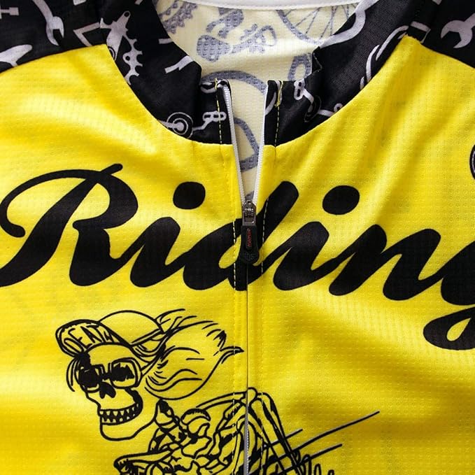 Men's Cycling Jerseys Tops Biking Shirts Short Sleeve Full Zipper Bike Clothing