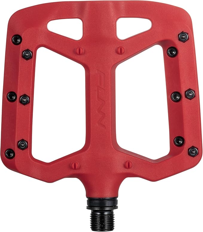 Funn Taipan Glass Fiber Reinforced Thermoplastic Bike Pedals with 9/16-inch CrMo Axles and Shin-Friendly Pins for MTB/BMX/Urban/Gravel Riding
