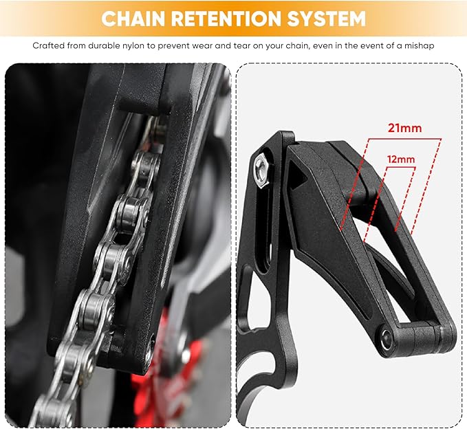 BESNIN Chain Guide 32-40T Single Disc MTB Chain Guide High-Strength Aluminum Alloy Mountain Bike Chain Guard for ISCG05 Mounting Systems