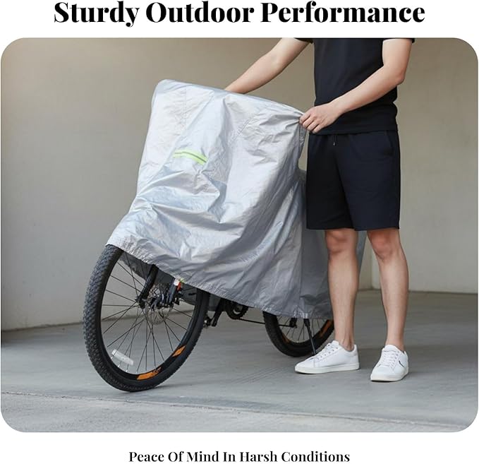 Cycle Cover Resistant Bike Cover Foldable Weather-Resistant Bike Protector for Commuters , 24-26 Inch Thick