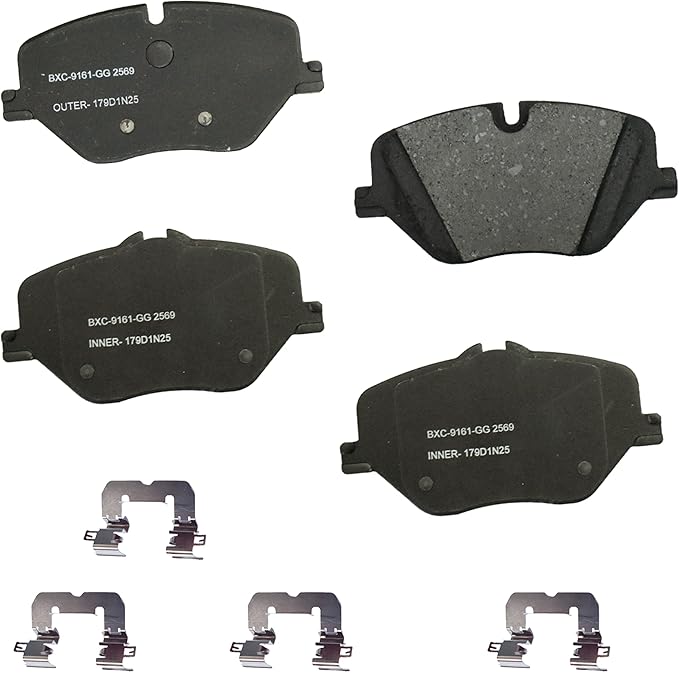Bendix Premium SBC2569 Ceramic Front Brake Pads for BMW X3 2025, Mini Cooper 2025
