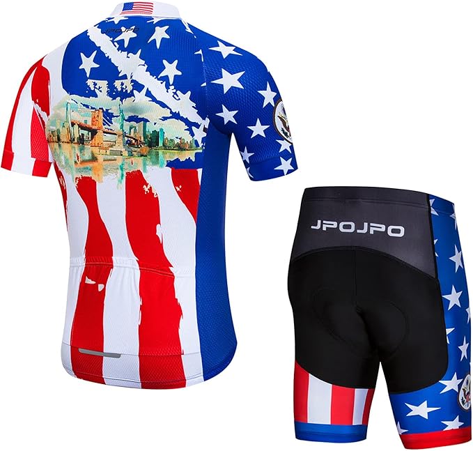 Hotlion Men's Cycling Jersey Set Summer Cycling Clothing Suit Pro Team Bike Clothes Road Biking Outfits Bicycle Kit for Men