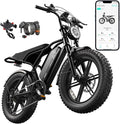 TST Electric Bike for Adults 1500W Peak 20" Fat Tire All-Terrain E-Bike 60/110 Miles 28 MPH Electric Dirt Bike - 48V 15/25 AH Battery Tested to UL 2849 Powered Electric Bicycle