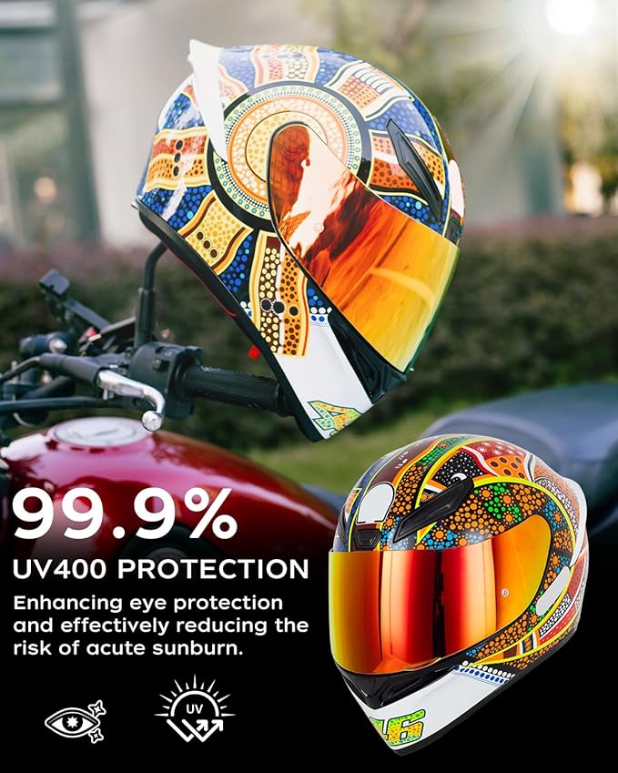 Soman K1 Helmet Visor Replacements, K1S Tinted Helmet Visor Compatible with K1 K1S K3SV K5 K5S UV Protection (Smoke Revo Red)