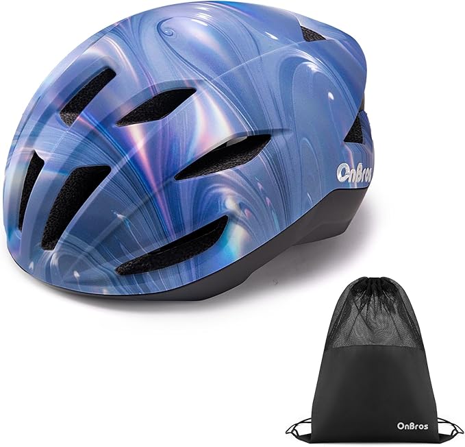 Adult Cycling Bike Helmet, OnBros Lightweight Unisex Bicycling Helmets for Men and Women, Adjustable Fit CPSC Certified Bicycle Helmet