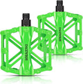 KEMIMOTO Mountain Bike Pedals MTB Bicycle Flat Pedals, 9/16'' CNC Aluminum Durable Sealed Bearing for Most Bikes BMX MTB Enduro Downhill Trail (Two Pack)