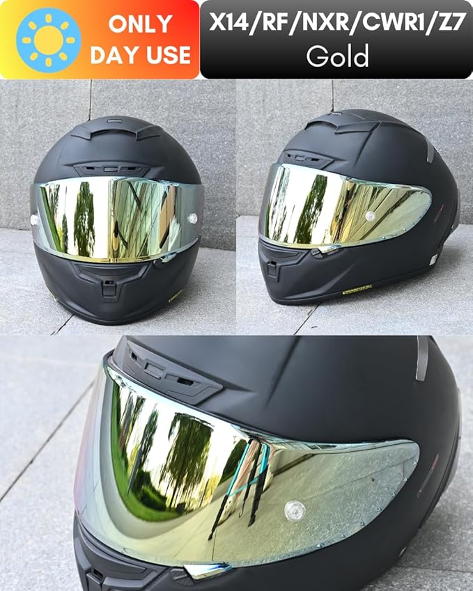 CWR-F1 Shield for RF-1200 Visor X14 NXR RF-SR Z7 Motorcycle Helmet Visor Replacement Sun Protection Anti-Scratch, Universal