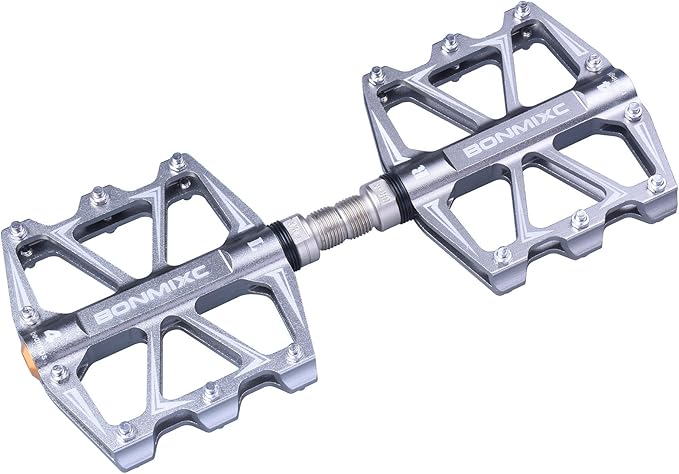 Mountain Bike Pedals 9/16" Alloy Lightweight MTB Pedals Sealed Bearing Flat Road Pedals