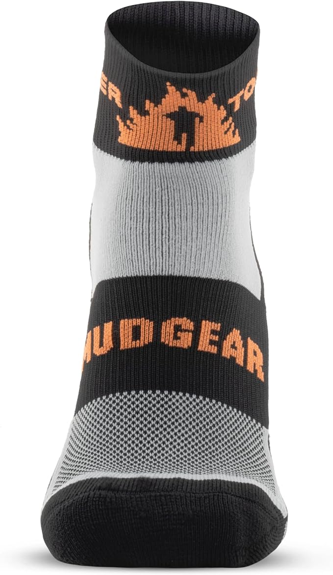 Crew Length Trail Running Socks, Quick-Drying Mid-Calf Socks with Arch Support, Sweat-Resistant, Breathable Athletic Socks