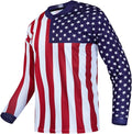JPOJPO Men's Mountain Bike Jersey Long Sleeve MTB Off-Road Racing Downhill Motocross Shirts Quick Dry&Moisture-Wicking Tops