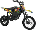 2000W Electric Dirt Bike for Teens & Adults - 37MPH Off-Road EBike, 48V 23AH Removable Battery E Bikes, 14"/12" Fat Tires Bicycle, Hydraulic Brakes Mountain Trail Motorcycle for Ages 13+