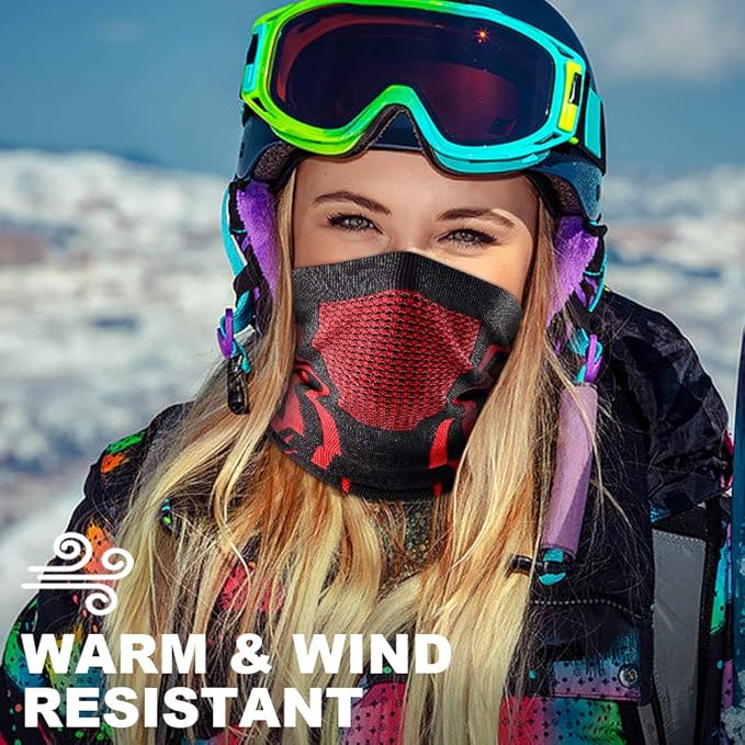 WTACTFUL Winter Neck Warmer Gaiter Windproof Face Mask Balaclava Bandana for Ski Snowboard