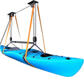 Kayak Hoist, Heavy Duty Kayak Pulley System for Garage Ceiling, Hold Up to 150 lbs Capacity, Canoe Garage Lift Storage System, Fit 10-18 Foot Ceilings, Black