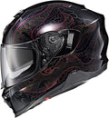 ScorpionEXO T520 Full Face Touring Motorcycle Helmet with Bluetooth Ready Speaker Pockets DOT ECE Approved Nama-Shimi (Black/Chameleon - Small)