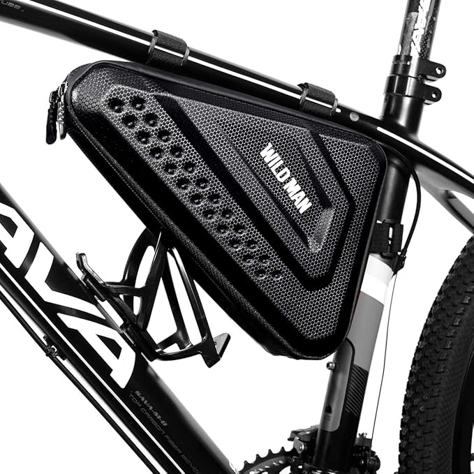 WILD MAN 3L Triangle Frame Bike Bag Large Capacity for Mountain Bicycle Cycling MTB Bicycle Cycling (ES19)