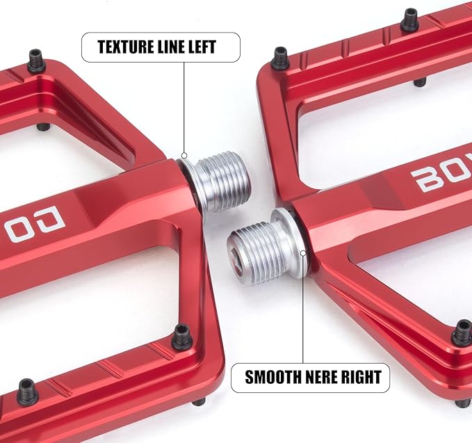 Bike Pedals 9/16" Lightweight Non-Slip Bicycle Platform Pedals - Fits Most Adult Bikes & Mountain Bikes &MTB, Road Bikes and Slip-Resistant Design