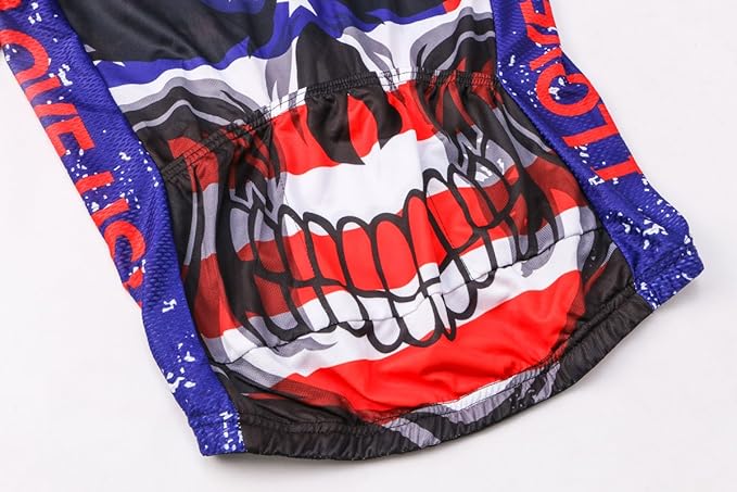 New Pro Full Zipper Men's Cycling Jersey Short Sleeve Riding Shirt USA