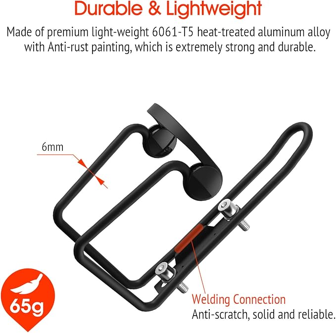 Bike Water Bottle Cage, MTB Mountain Bicycle Lightweight Aluminum Alloy Water Bottle Holder Cage Mount Brackets for Cycling Outdoor Activities [2X Pack]